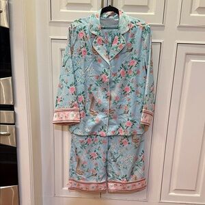 NWOT Marigold by Victoria Dunn Floral with birds women’s Pajamas  size S